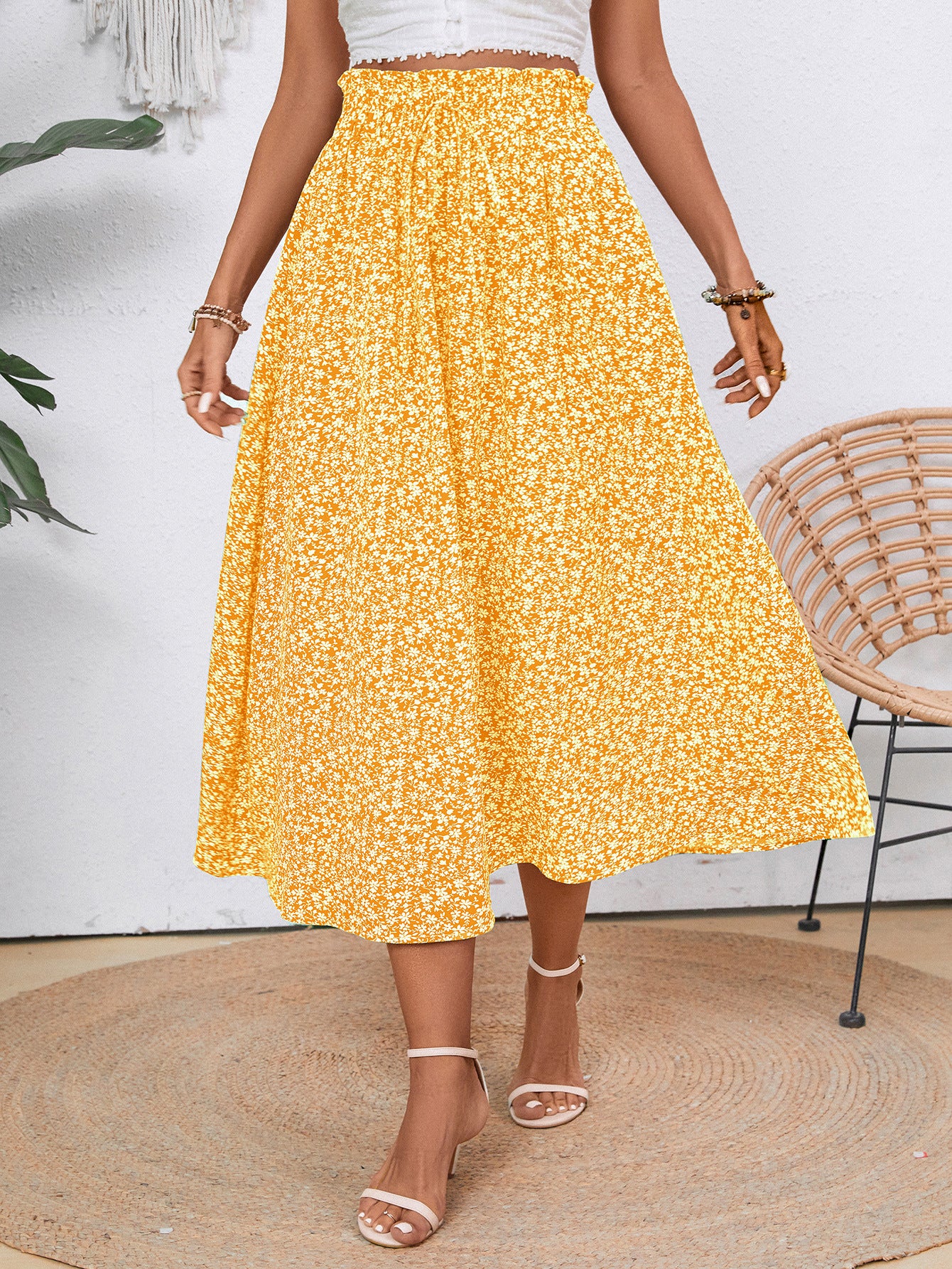 Casual Loose Pocket Skirt With Drawstring And Drape - Eve & Kith