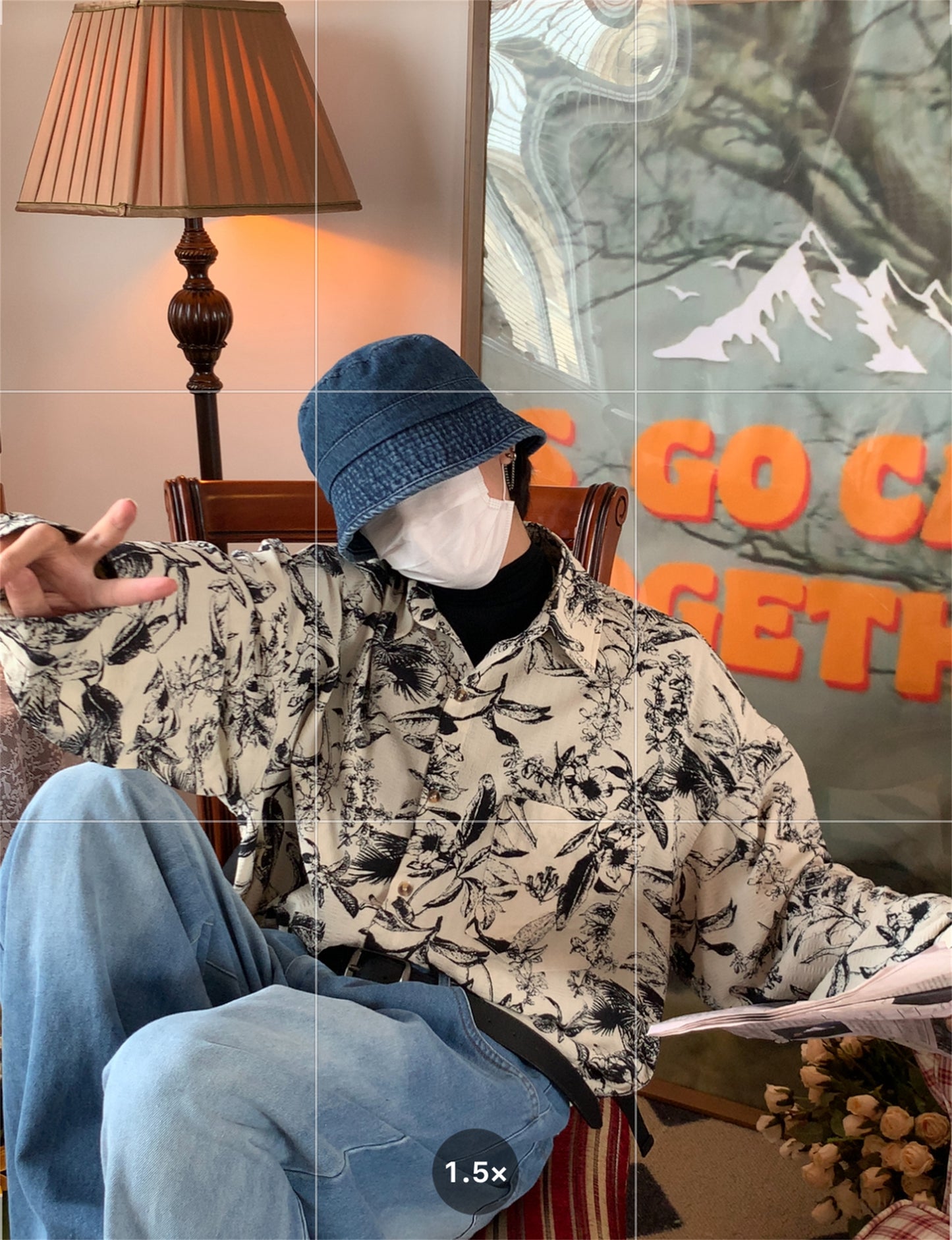 Autumn Vintage Printed Long Sleeved Shirt - Eve & Kith