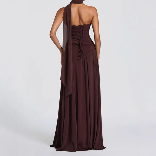 Womens Slim-Fit, Fashionable New Ruched Tube Dress