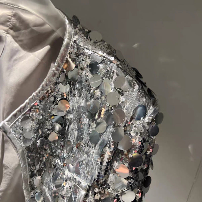 Sequined Coat Autumn Cool Wind Top For Women - Eve & Kith