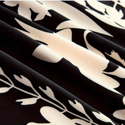 Elegant Chinese Style 3D Digital Printing Plant Flower Elegant Women's Skirt - Eve & Kith