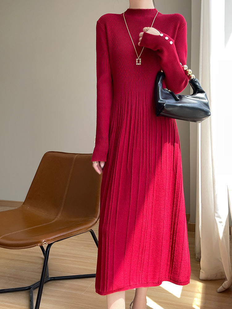 Womens Casual Solid-color Minimalist Dress - Eve & Kith