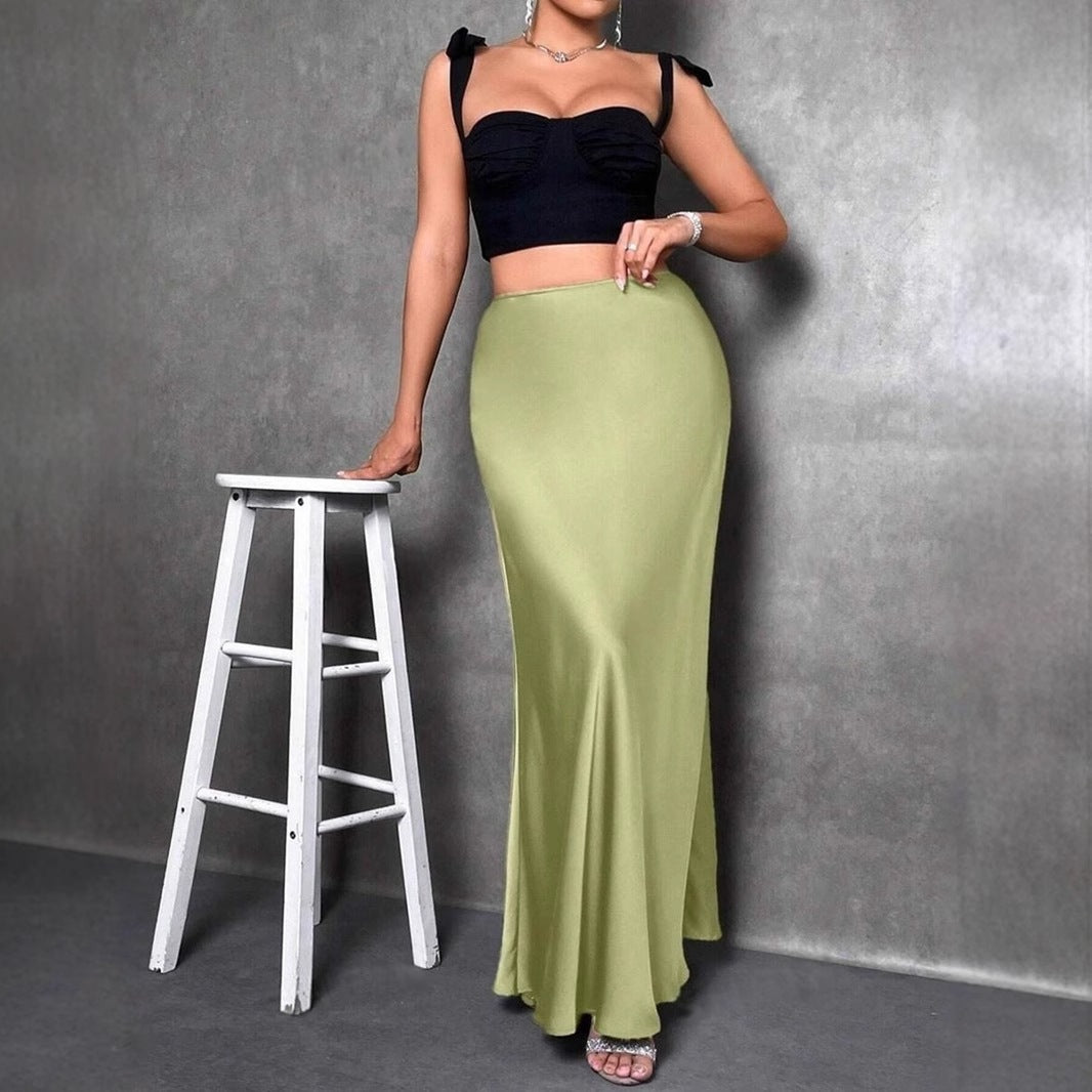 Satin Skirt For Spring And Summer - Eve & Kith