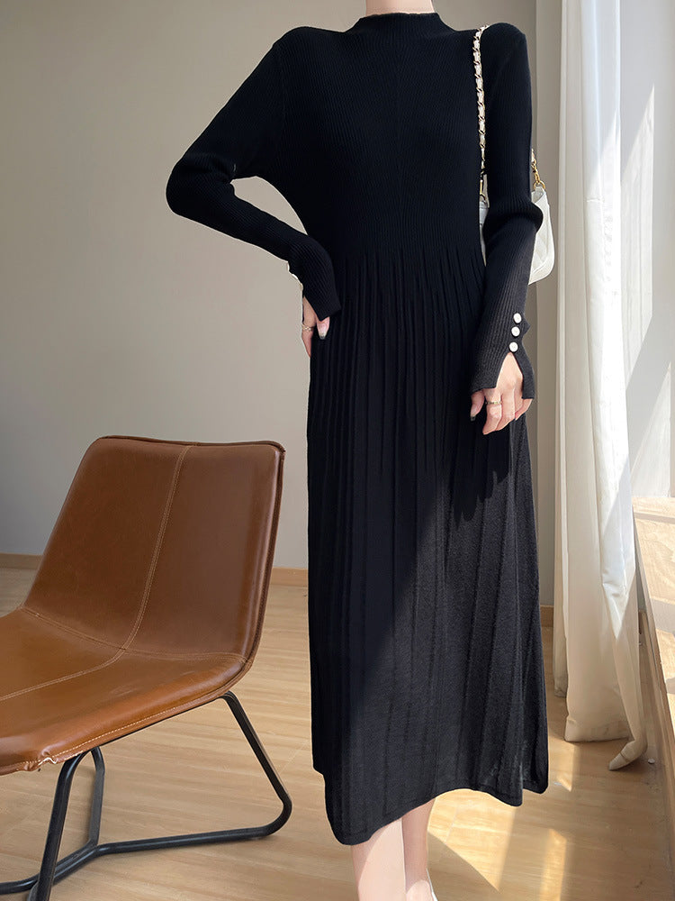 Womens Casual Solid-color Minimalist Dress - Eve & Kith