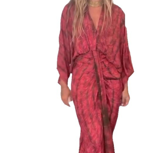 Bohemian Printed Dress For Spring And Autumn - Eve & Kith