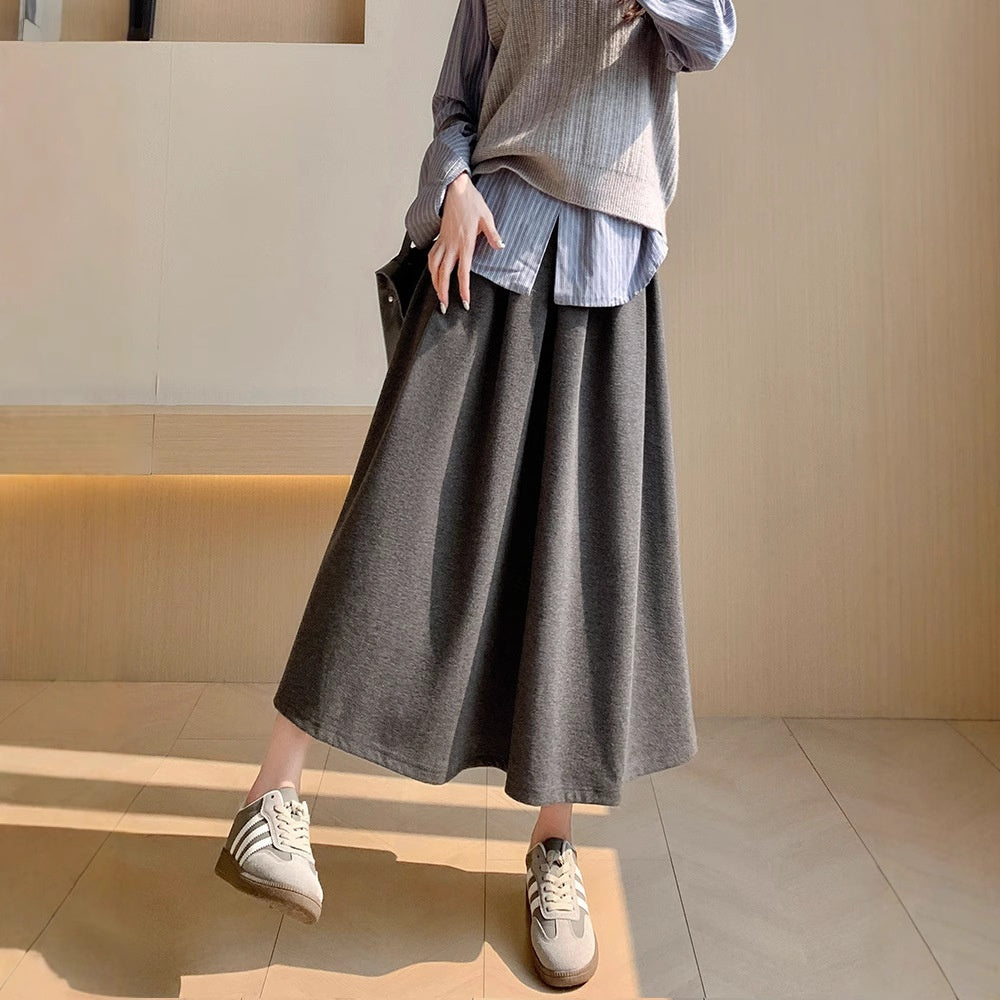 High-waisted Figure-flattering A-line Maxi Skirt - Eve & Kith