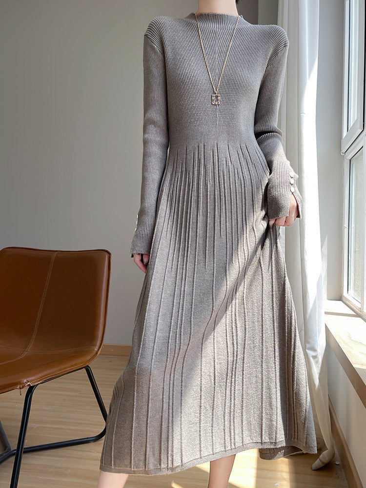 Womens Casual Solid-color Minimalist Dress - Eve & Kith