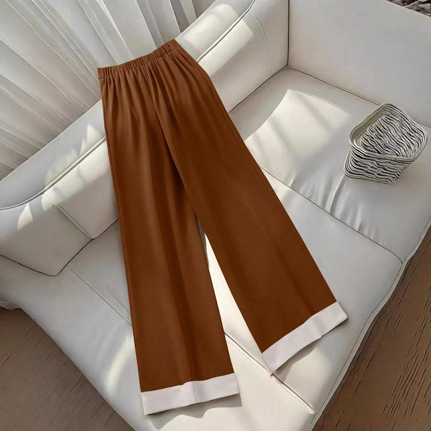 Retro Khaki Design Women's Autumn Casual Pants - Eve & Kith