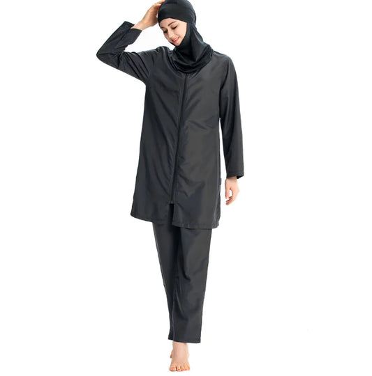 2019 Women's Lightweight Modest Swimwear Set with Hoodie - Eve & Kith