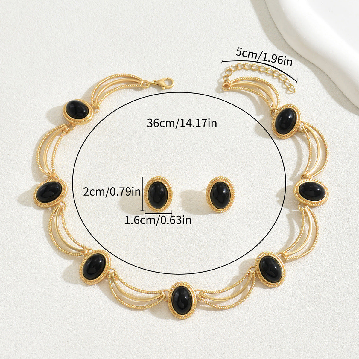 Gong Tingfeng Women's Earrings And Necklace Set - Eve & Kith