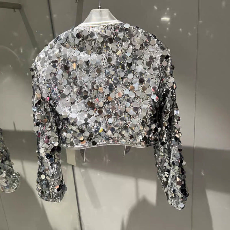 Sequined Coat Autumn Cool Wind Top For Women - Eve & Kith