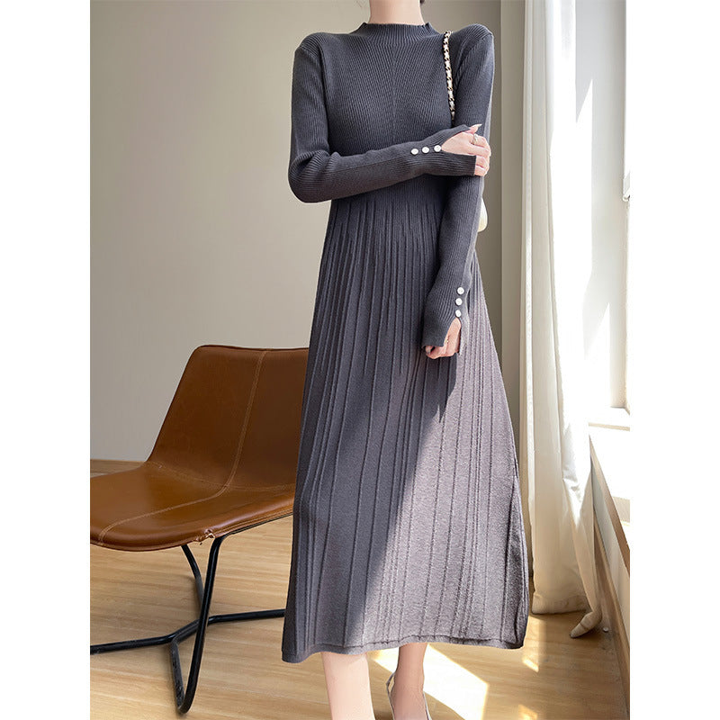 Womens Casual Solid-color Minimalist Dress - Eve & Kith