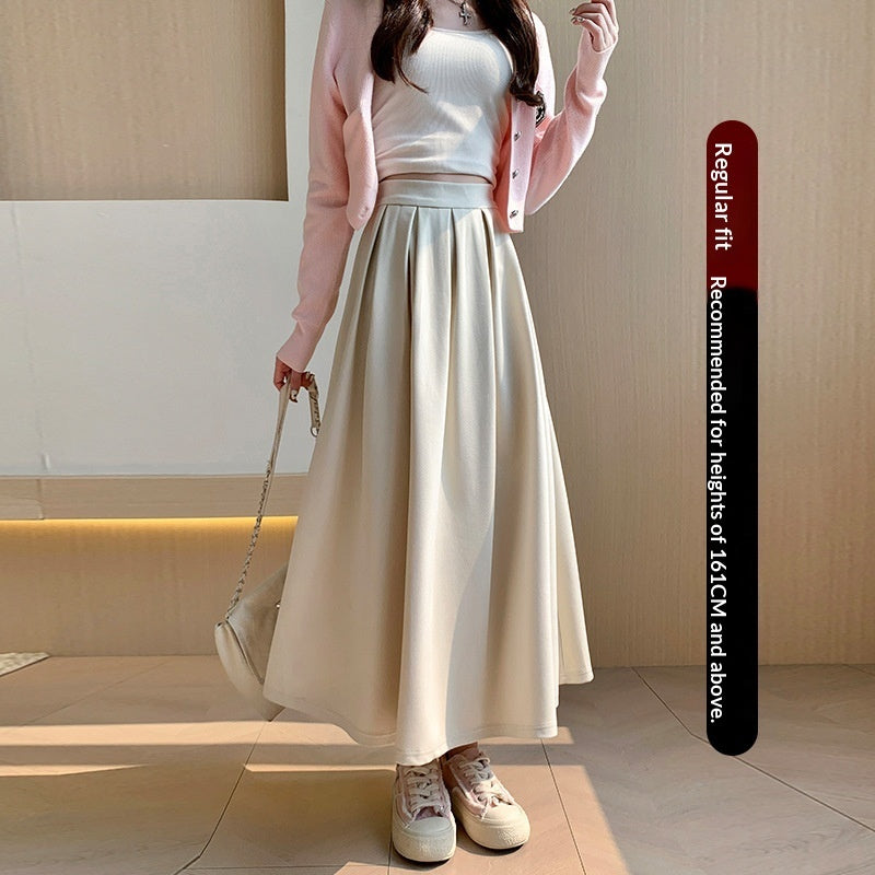 High-waisted Figure-flattering A-line Maxi Skirt - Eve & Kith