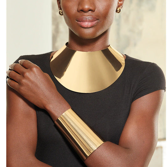 Exaggerated Choker African Metal Necklace - Eve & Kith