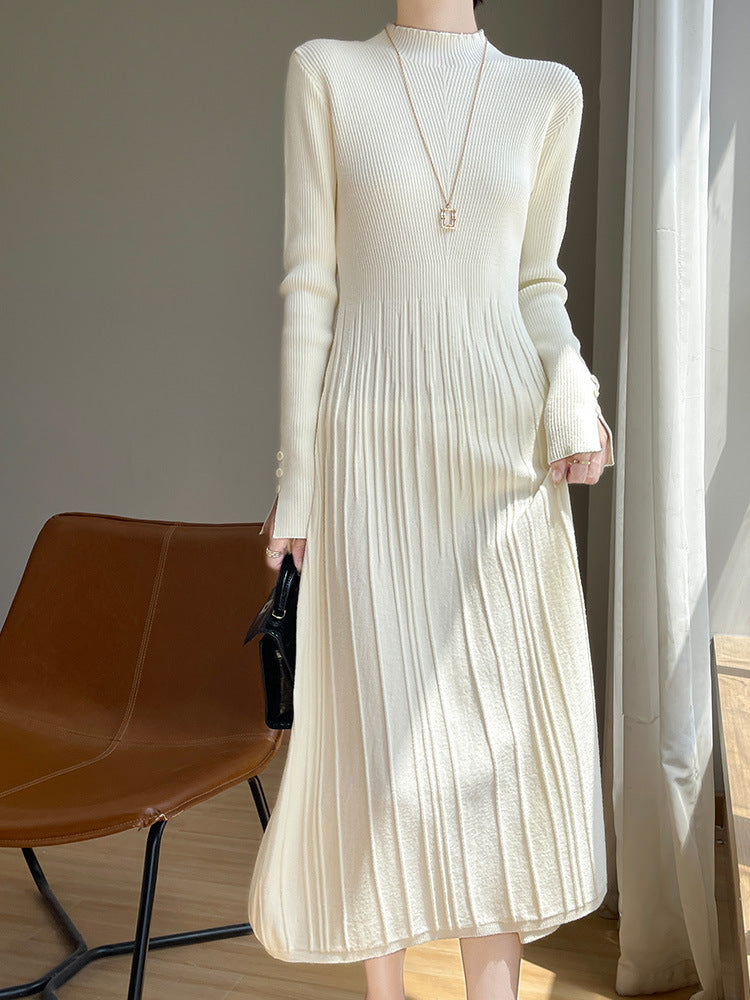 Womens Casual Solid-color Minimalist Dress - Eve & Kith