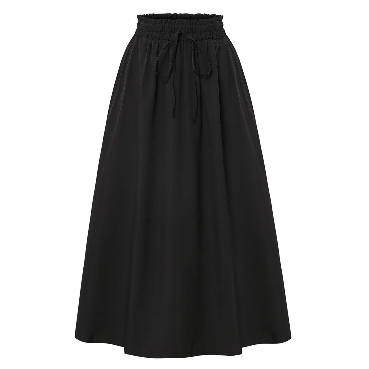 Casual Loose Pocket Skirt With Drawstring And Drape - Eve & Kith