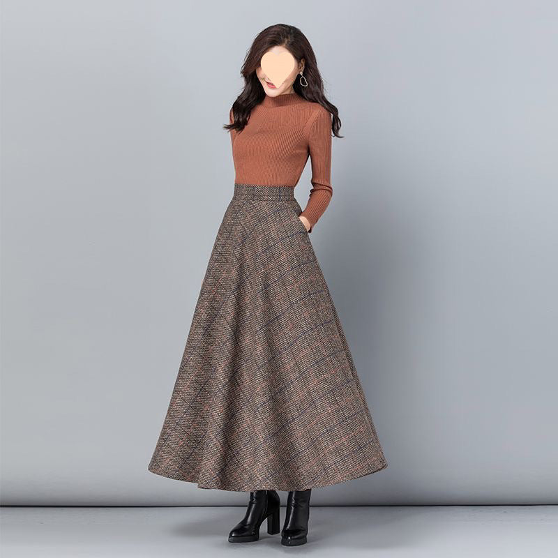 Printed Skirt Women's High-end Line Skirt Floral - Eve & Kith