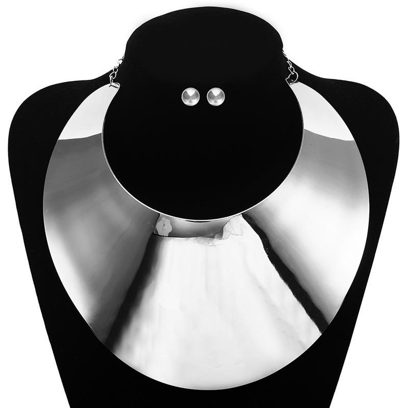 Exaggerated Choker African Metal Necklace - Eve & Kith