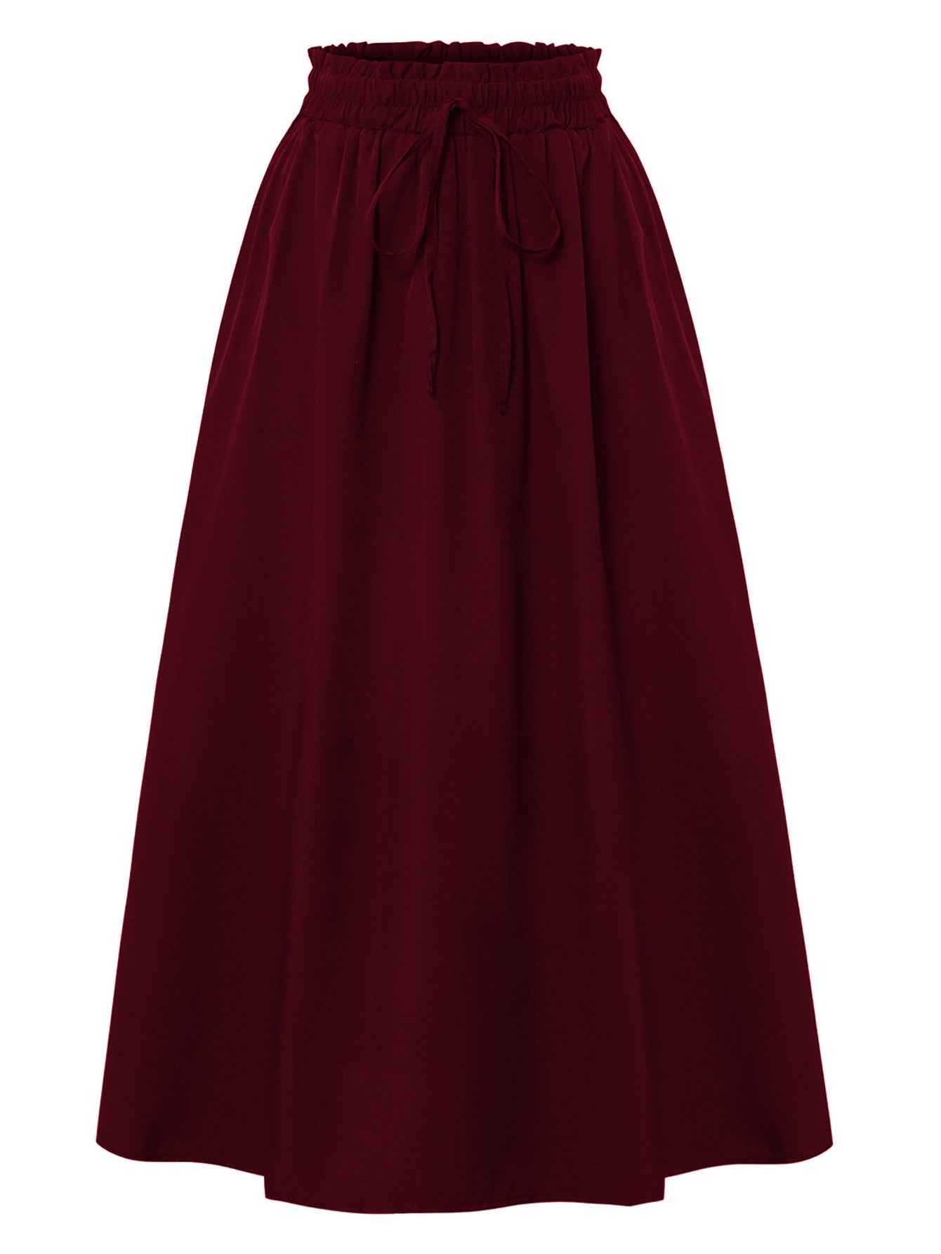 Casual Loose Pocket Skirt With Drawstring And Drape - Eve & Kith