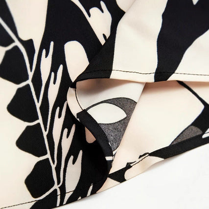 Elegant Chinese Style 3D Digital Printing Plant Flower Elegant Women's Skirt - Eve & Kith