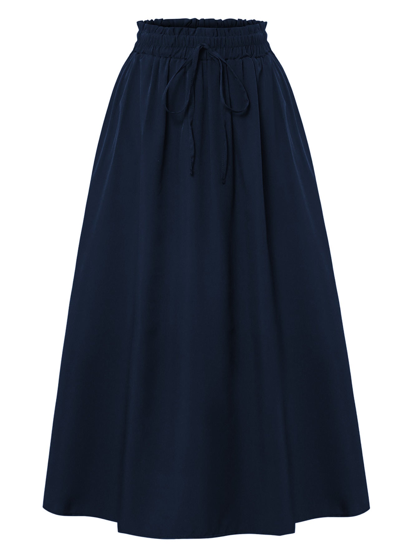 Casual Loose Pocket Skirt With Drawstring And Drape - Eve & Kith