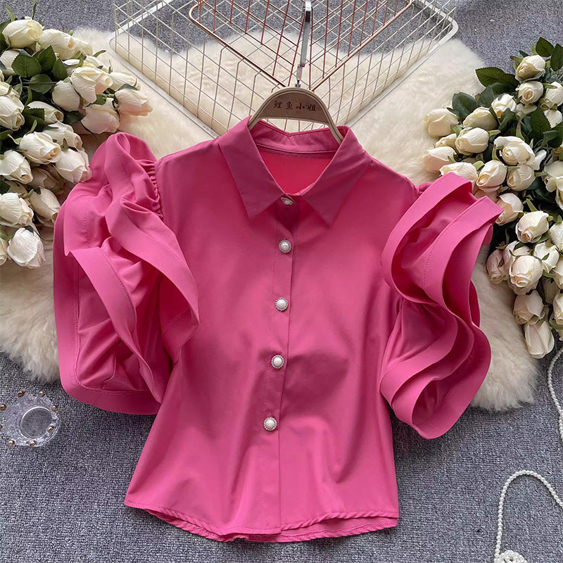 French Niche Design Ruffled Blouse For Women - Eve & Kith