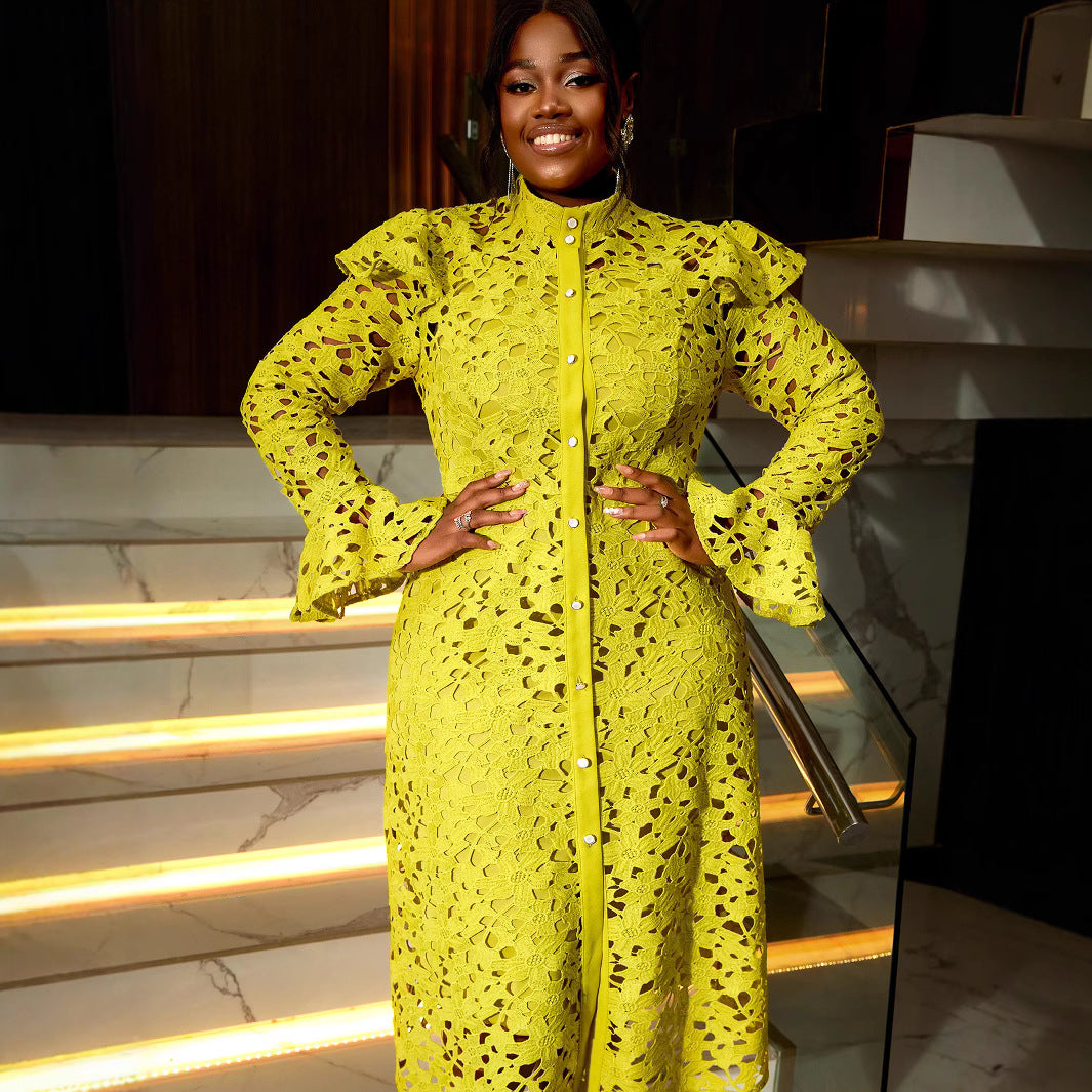 Lace Coat Half Turtleneck Cardigan Inner Wear Dress - Eve & Kith