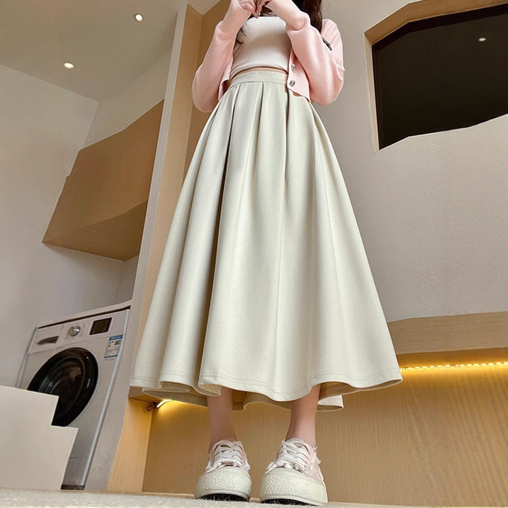 High-waisted Figure-flattering A-line Maxi Skirt - Eve & Kith