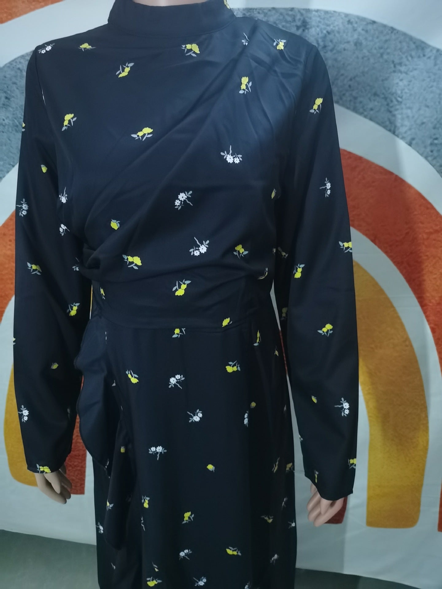 Women's Fashion Long Sleeve Slim Dress - Eve & Kith