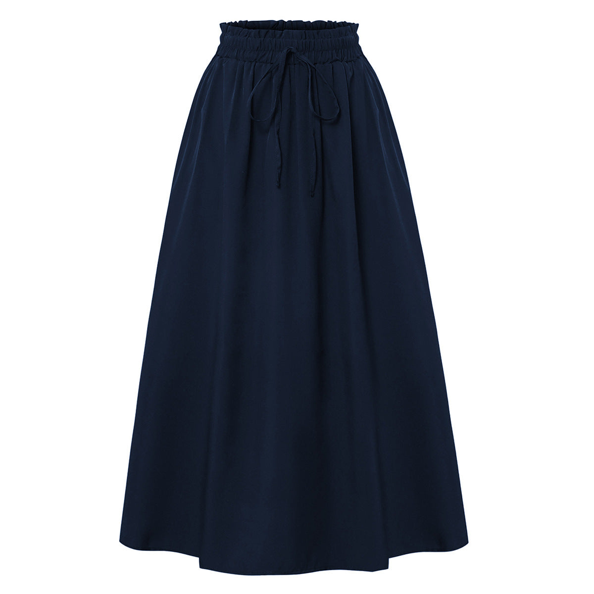Casual Loose Pocket Skirt With Drawstring And Drape - Eve & Kith