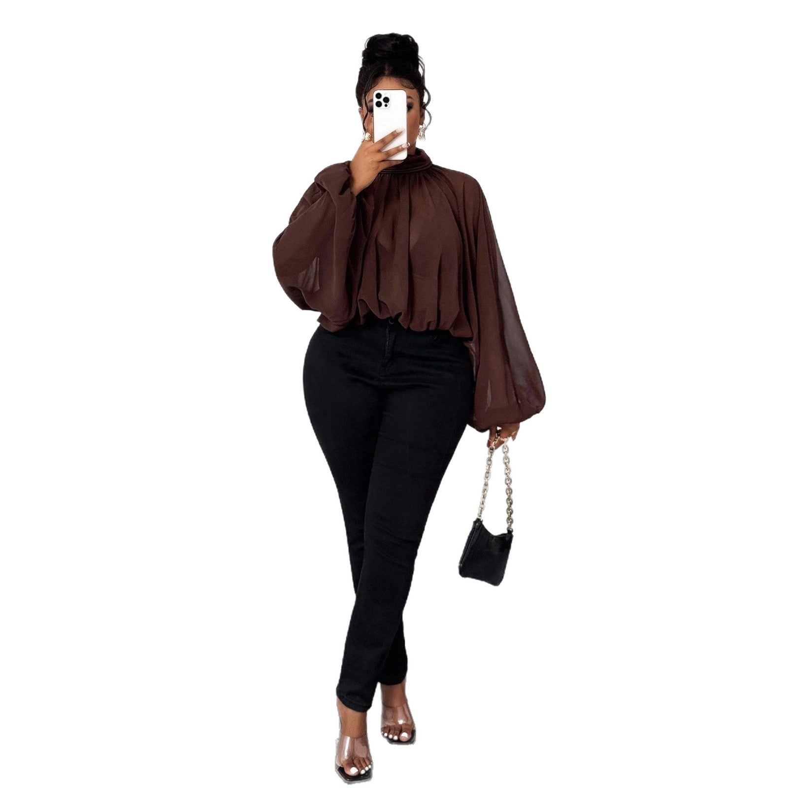 Fashion Vacation Plus Size Women's Autumn And Winter Long Sleeve Shirt - Eve & Kith