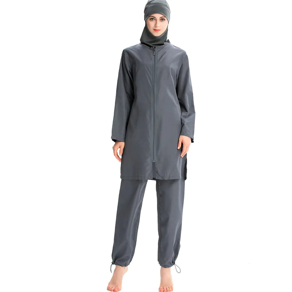 2019 Women's Lightweight Modest Swimwear Set with Hoodie - Eve & Kith