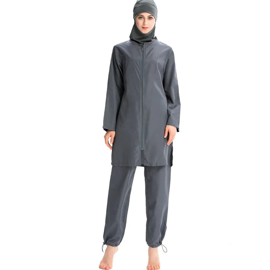 2019 Women's Lightweight Modest Swimwear Set with Hoodie - Eve & Kith