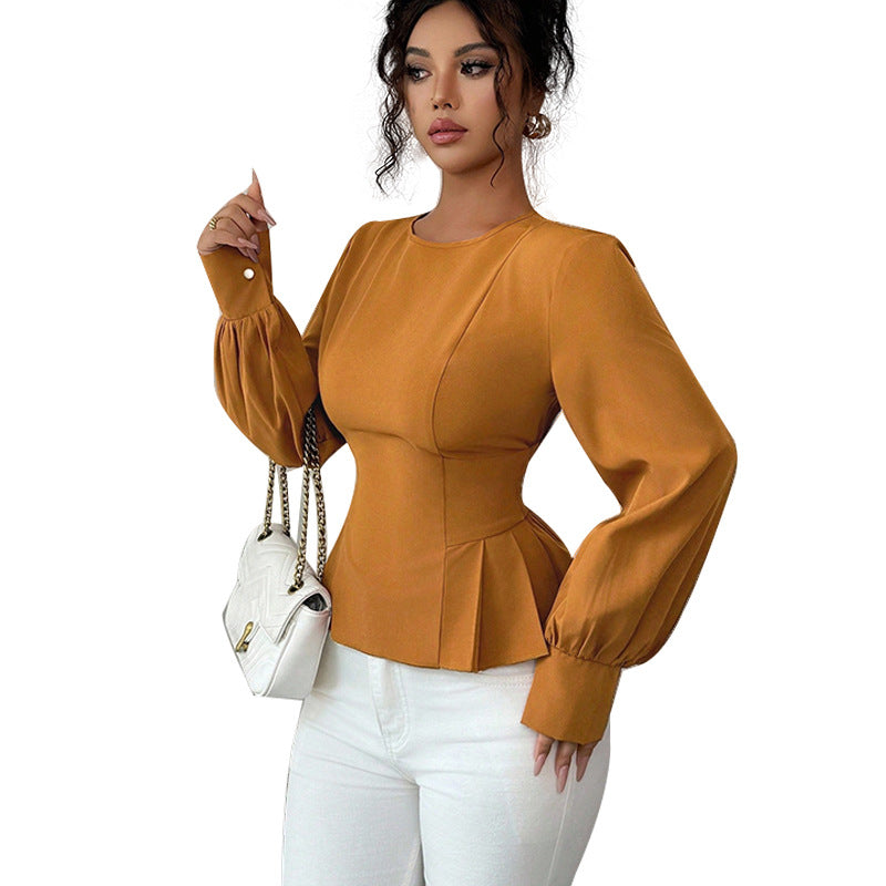 Fashionable New-style Fitted Pullover Blouse For Women - Eve & Kith