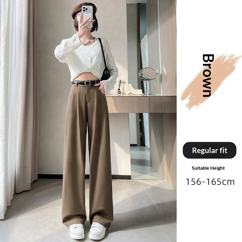 SpringAutumn New High-end Loose Straight-leg Pants That Hide Hips And Slim - Eve & Kith