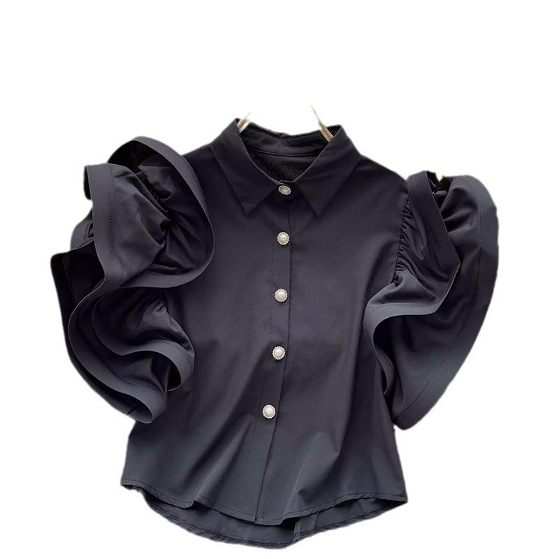 French Niche Design Ruffled Blouse For Women - Eve & Kith