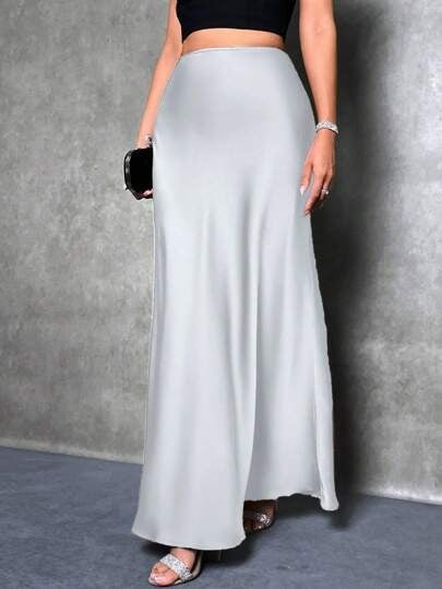 Satin Skirt For Spring And Summer - Eve & Kith