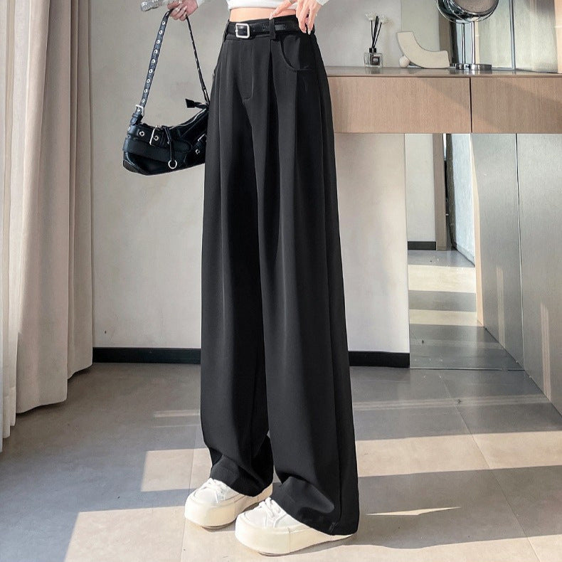 SpringAutumn New High-end Loose Straight-leg Pants That Hide Hips And Slim - Eve & Kith