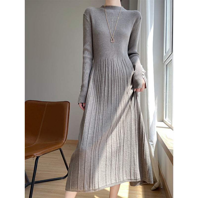 Womens Casual Solid-color Minimalist Dress - Eve & Kith