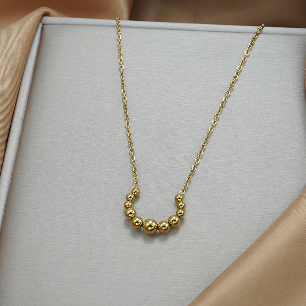 Lxalry Golden Jewelry Set - Crescent Pendant Necklace & Earrings, Minimalist Metal Accessories, Elegant Everyday Jewelry, Perfect For Black Outfits, Dainty Clavicle Chain - Eve & Kith