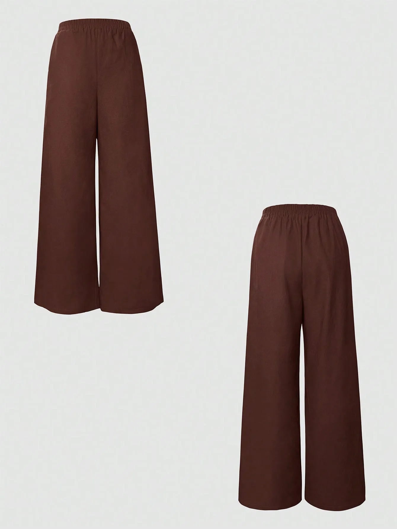 Sleeveless Blazer and Wide Leg Pants Set - Eve & Kith