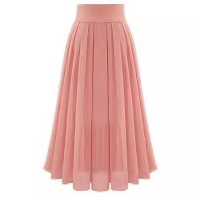Solid Color High Waist Skirt For Women - Eve & Kith