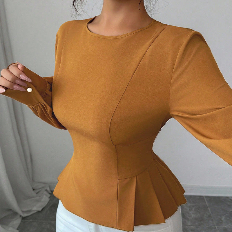 Fashionable New-style Fitted Pullover Blouse For Women - Eve & Kith