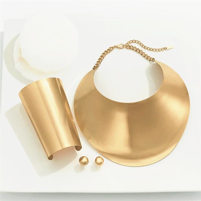 Exaggerated Choker African Metal Necklace - Eve & Kith