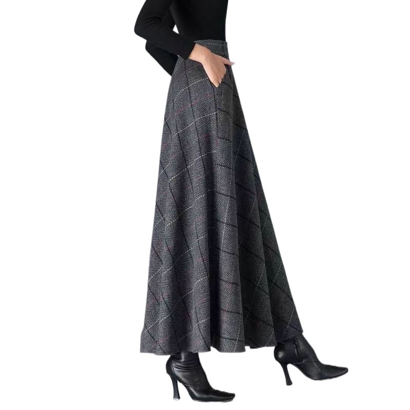 Printed Skirt Women's High-end Line Skirt Floral - Eve & Kith