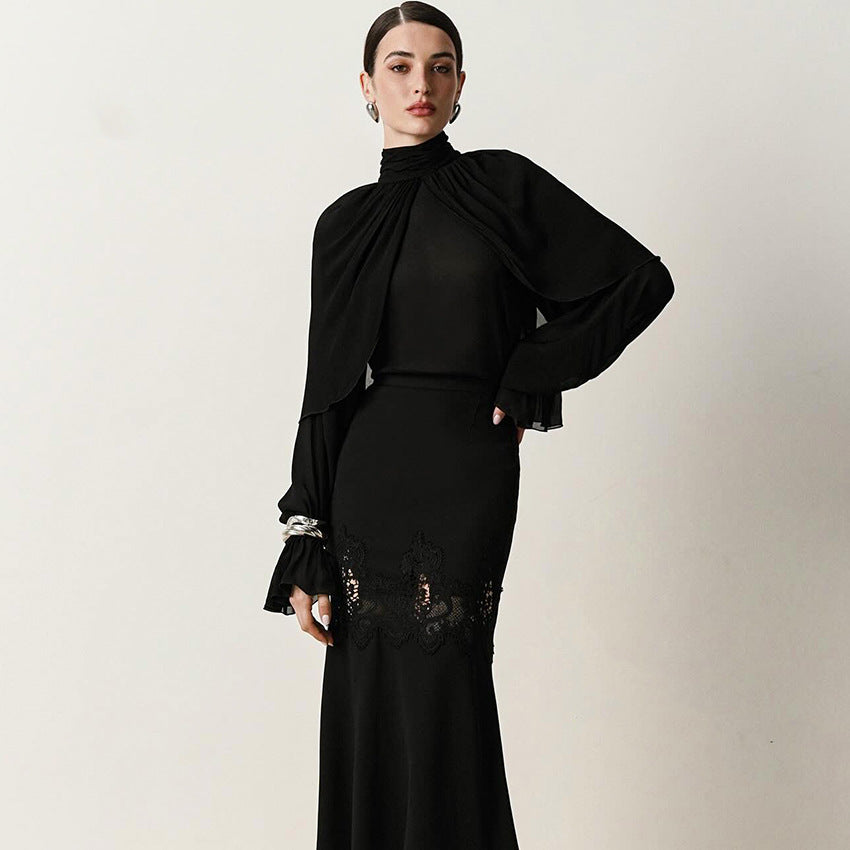 Womens Stylish Chic Turtleneck Shirt - Eve & Kith