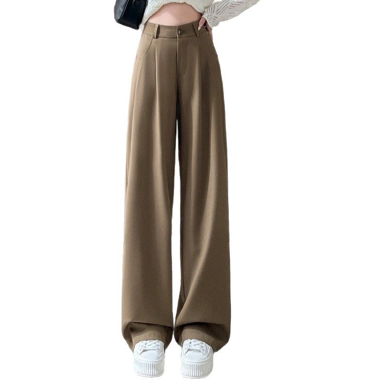 SpringAutumn New High-end Loose Straight-leg Pants That Hide Hips And Slim - Eve & Kith