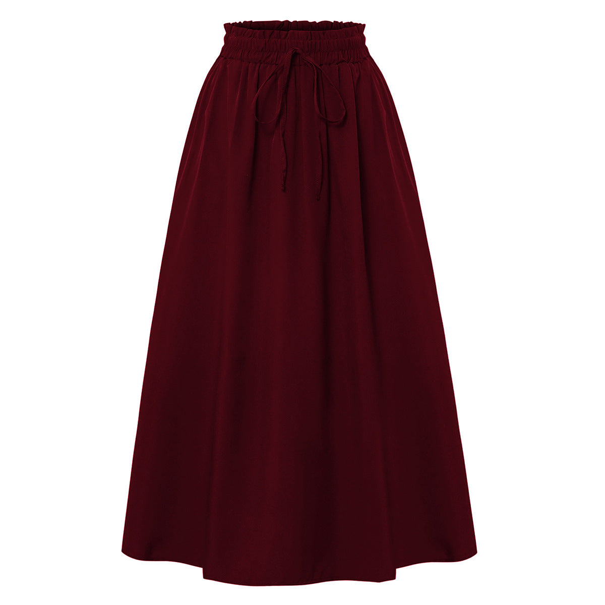 Casual Loose Pocket Skirt With Drawstring And Drape - Eve & Kith
