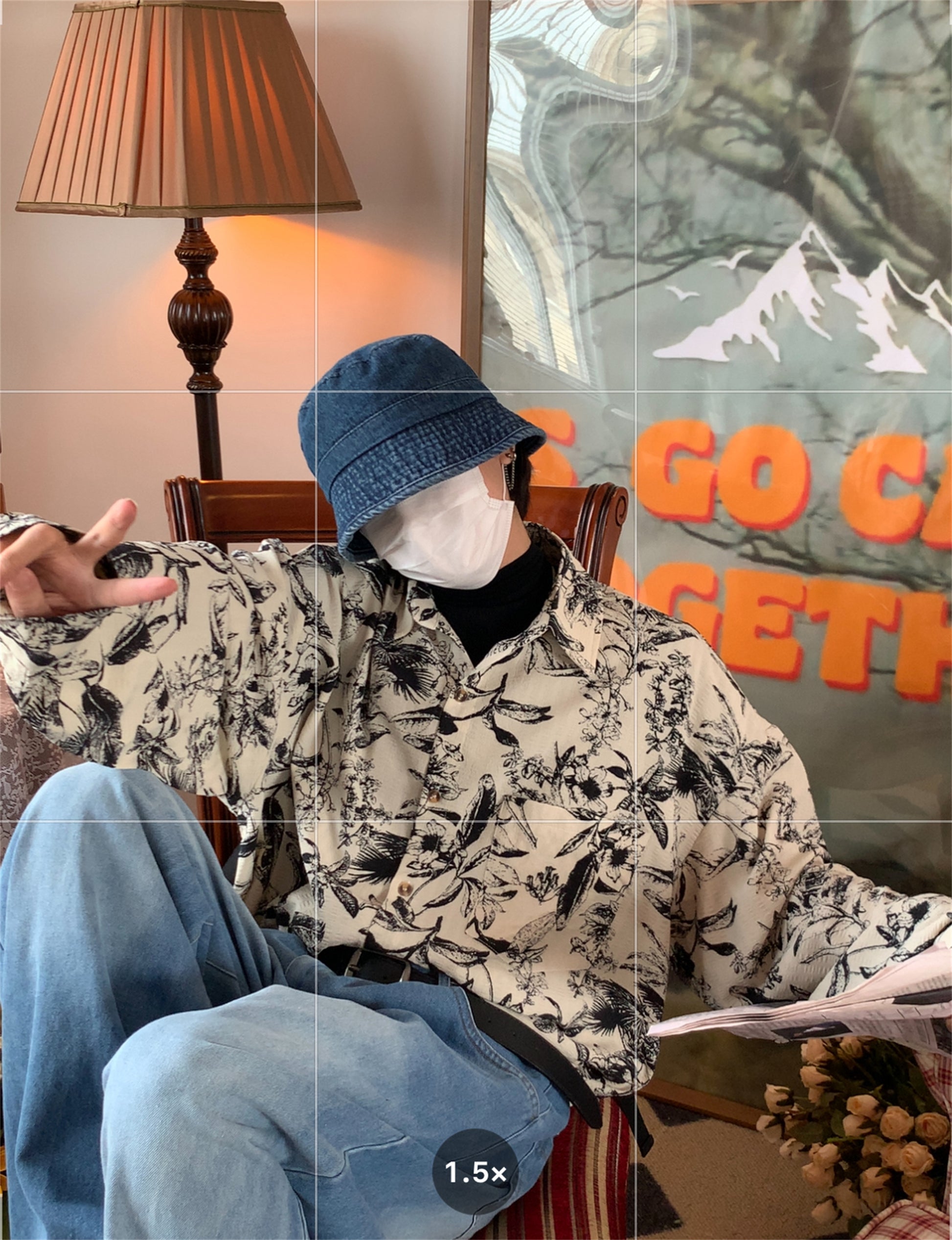 Autumn Vintage Printed Long Sleeved Shirt - Eve & Kith