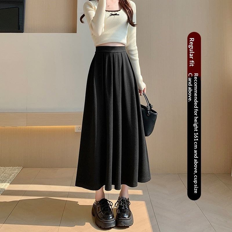 High-waisted Figure-flattering A-line Maxi Skirt - Eve & Kith